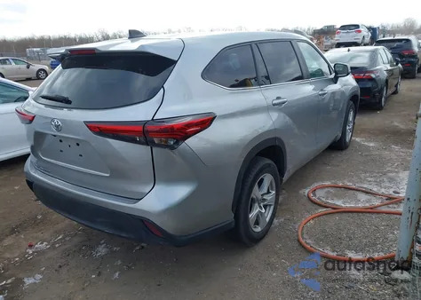 2023 Toyota Highlander L z USA, uszkodzony, nr VIN 5TDKDRAH4PS521753
